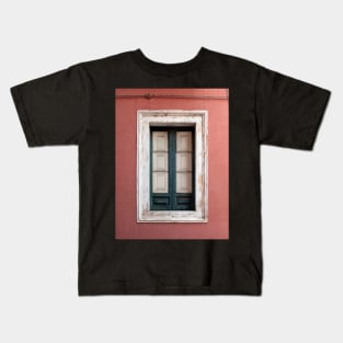 Door window in an old building in Sicily, Italy Kids T-Shirt